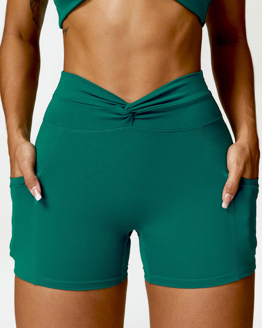 Front V Scrunch Short